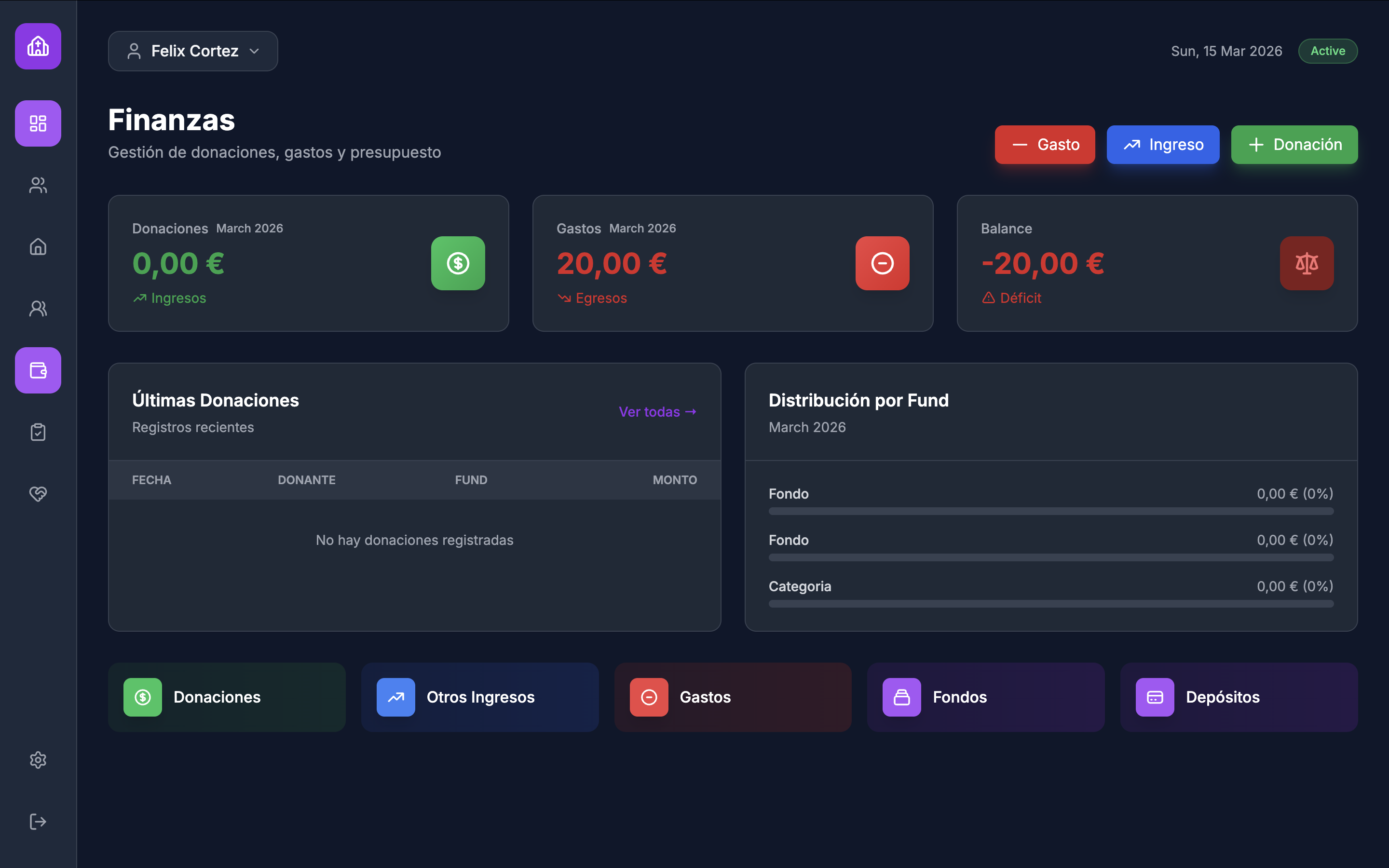 Módulos de Conexión+ - Gestión de iglesia